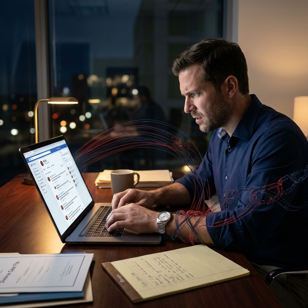 How angry posts, comments, and messages about your spouse can turn into powerful evidence against you in a divorce case.