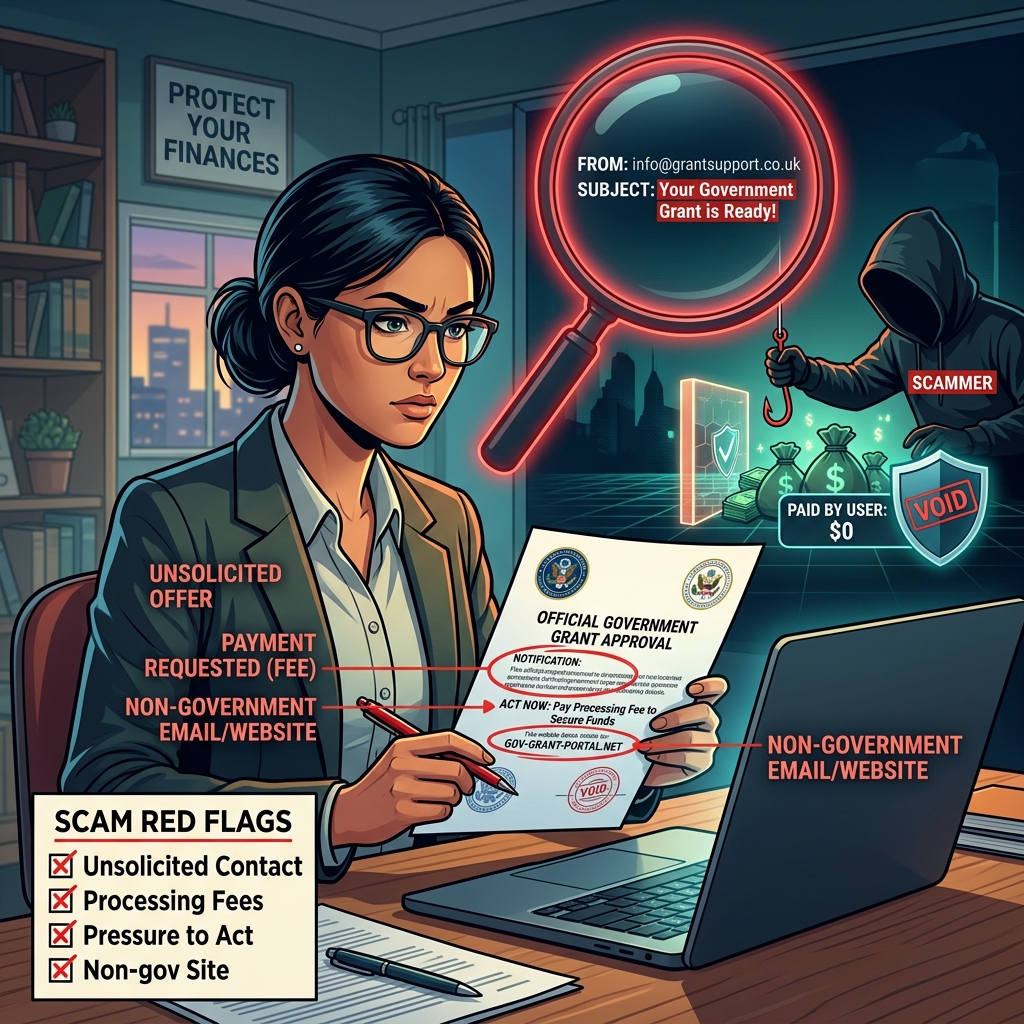 Spotting and Avoiding Government Grant Scams Learn how government grant scams work, the warning signs to watch for, and practical steps to protect your money and personal information.