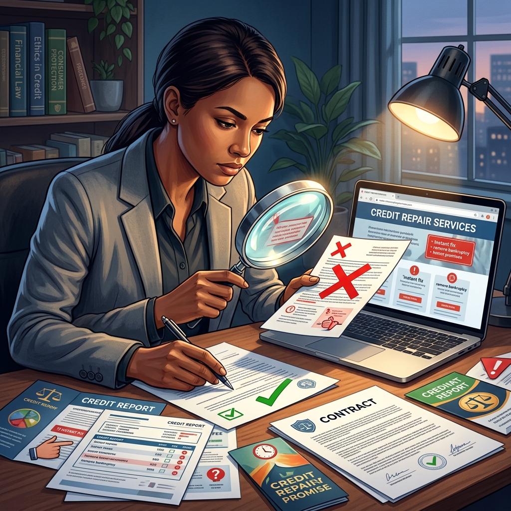 Spotting Credit Repair and Counseling Scams Learn how to recognize, avoid, and report credit repair and counseling scams before they drain your money and damage your financial future.
