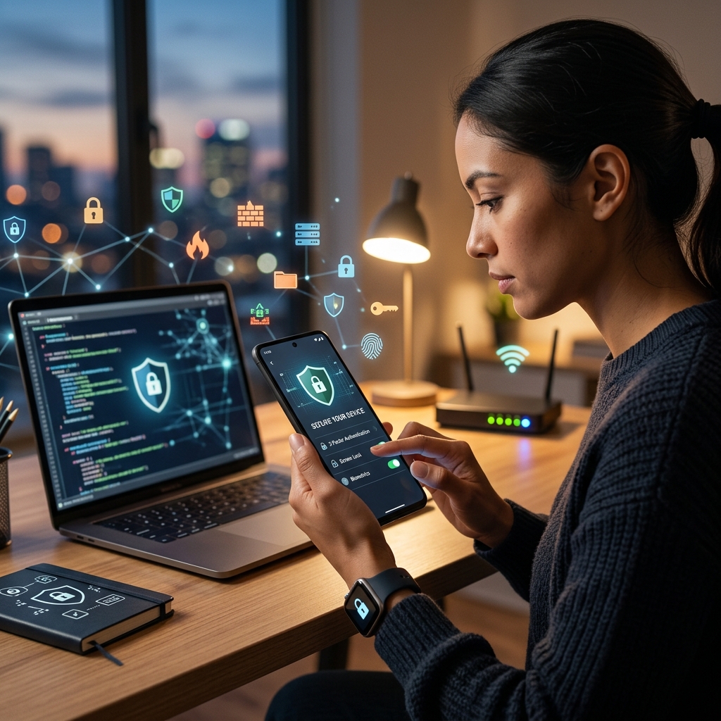 Practical guidance to protect your data, privacy, and finances when using smartphones and tablets on the internet every day.