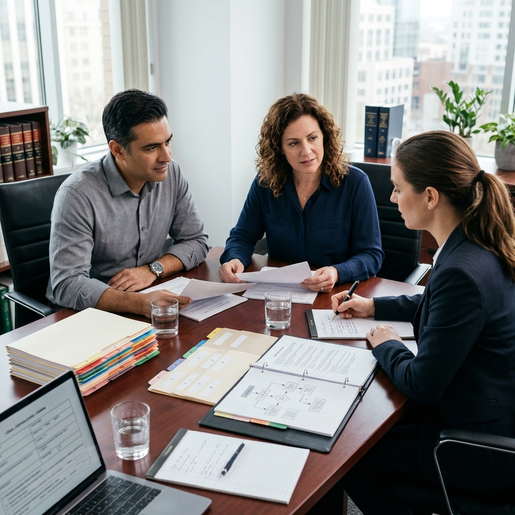 Understand each stage of a typical divorce case, from the first questions about separation to the final court order ending the marriage.