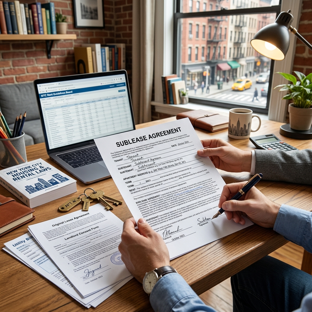 Understand the legal rules, risks, and practical steps before subleasing your New York rental to avoid costly disputes.