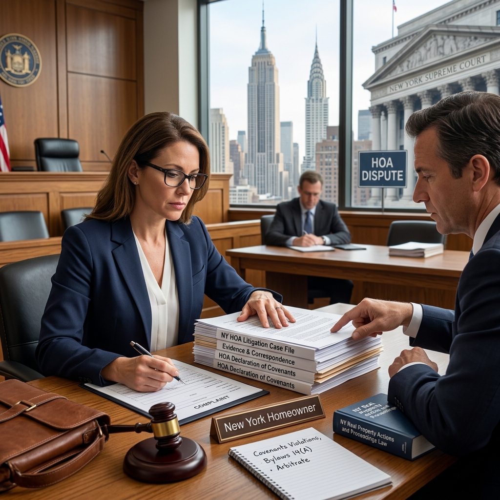 Learn when and how New York homeowners can challenge HOA decisions, enforce rights, and build a winning court case.