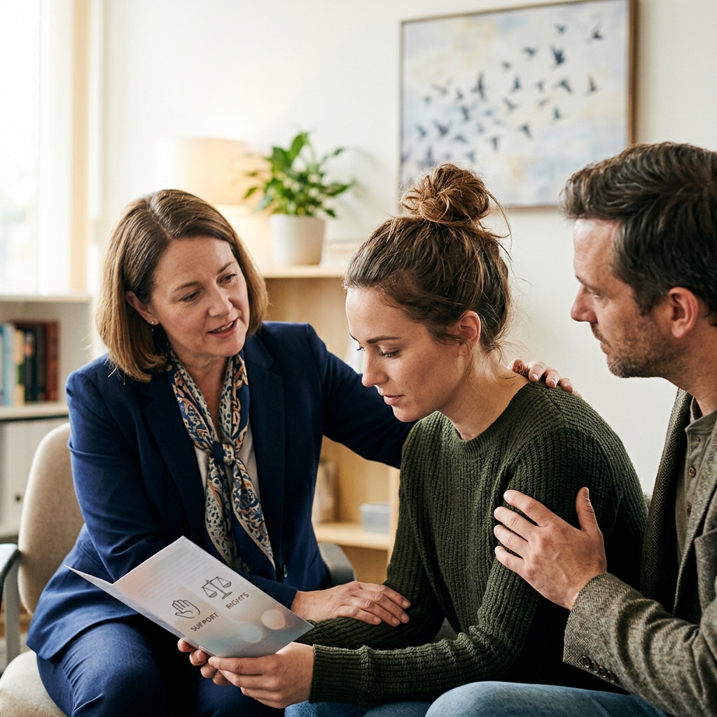 Practical guidance, core rights, and key resources to help victims and survivors of human trafficking seek safety, justice, and long‑term healing.