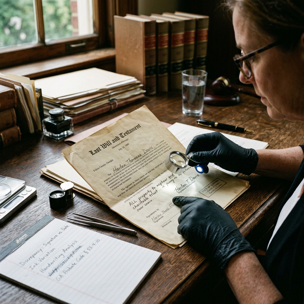 Learn how to recognize possible will tampering in Georgia, common legal grounds to challenge a will, and practical steps to protect your inheritance.