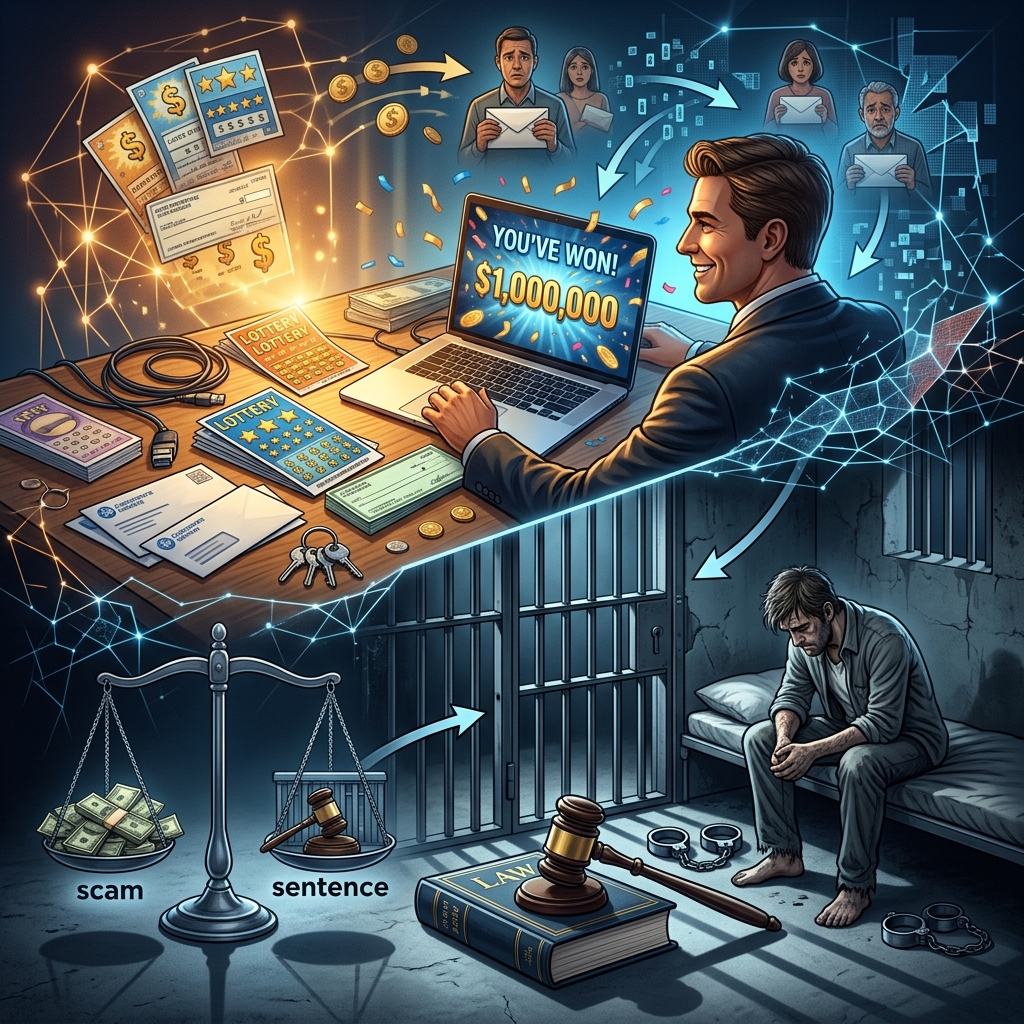 Sweepstakes Scams: How They Work And Why Sentences Matter Understanding sweepstakes scams, the laws used to prosecute offenders, and practical steps to protect yourself from fake prize schemes.