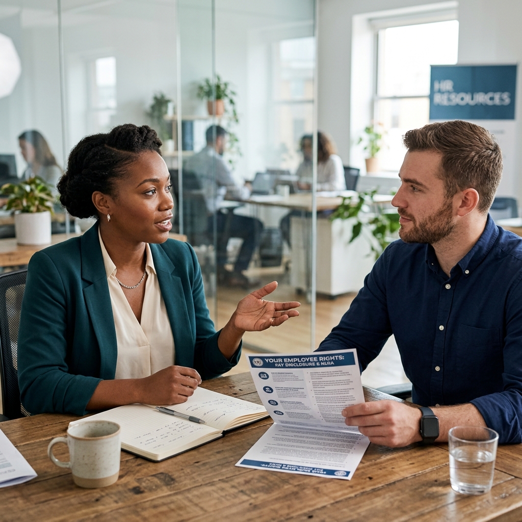 Understand when pay discussions are protected, when limits are legal, and how to talk about wages without putting your job at risk.