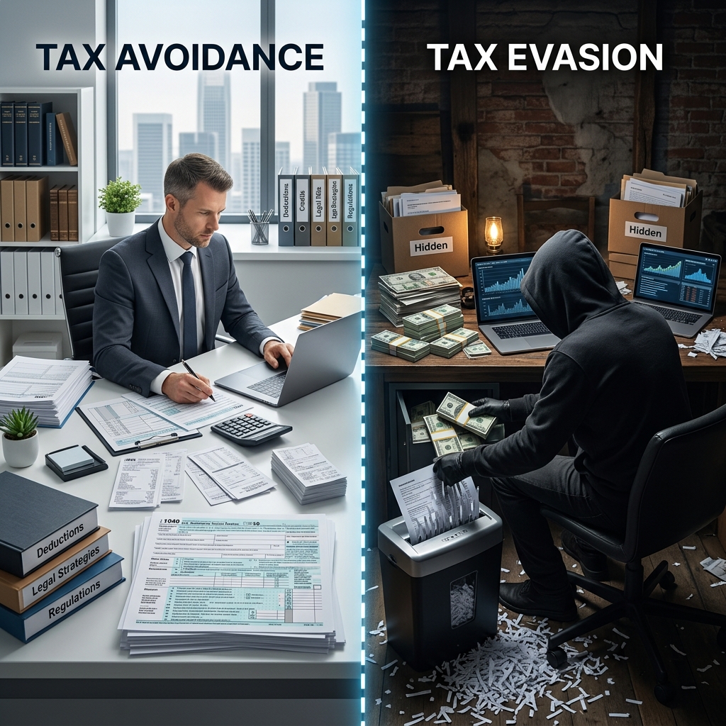 Learn how lawful tax planning differs from criminal tax evasion, and where aggressive strategies can cross a dangerous line.