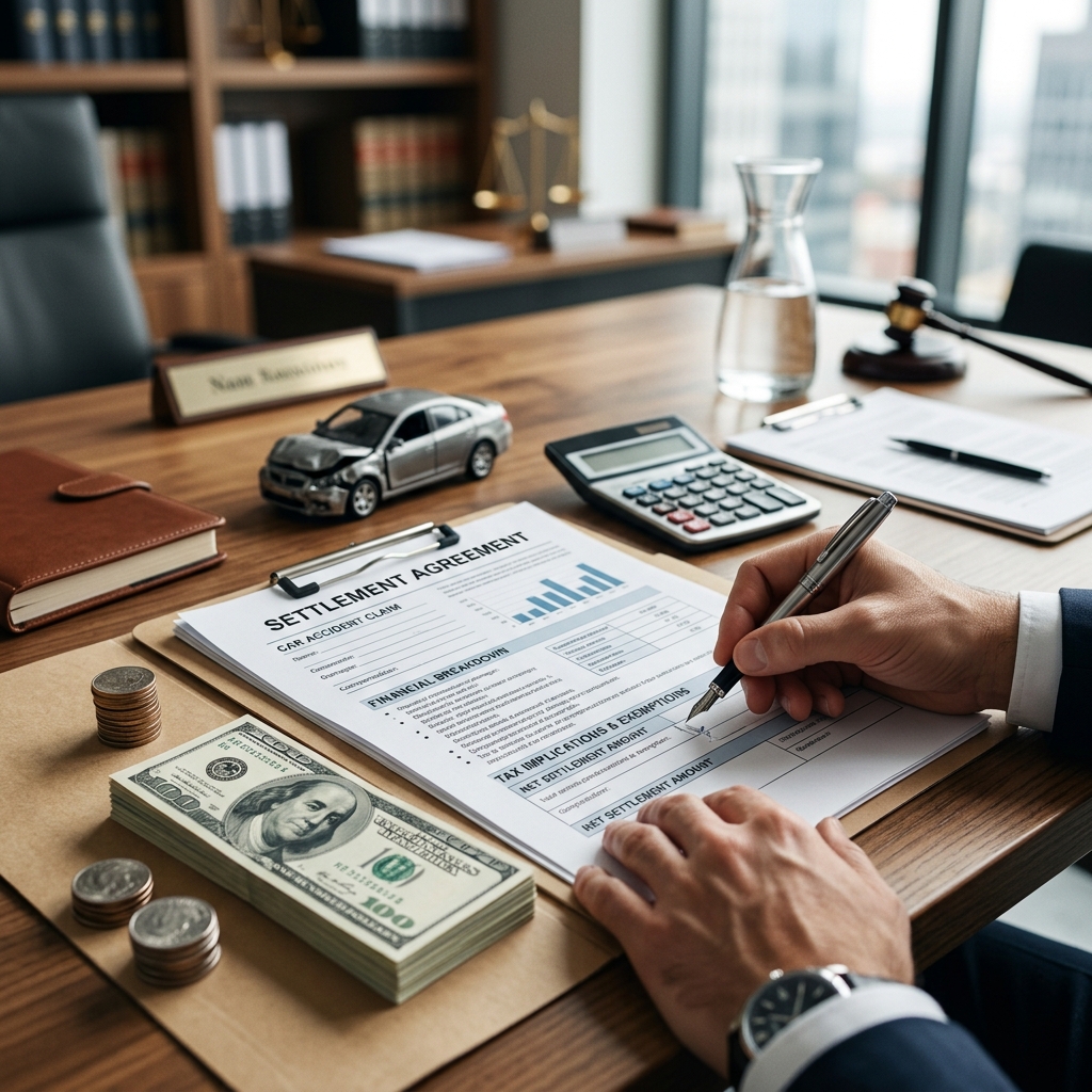 Understand when a car accident settlement is tax-free, when the IRS can take a share, and how to structure your payout wisely.