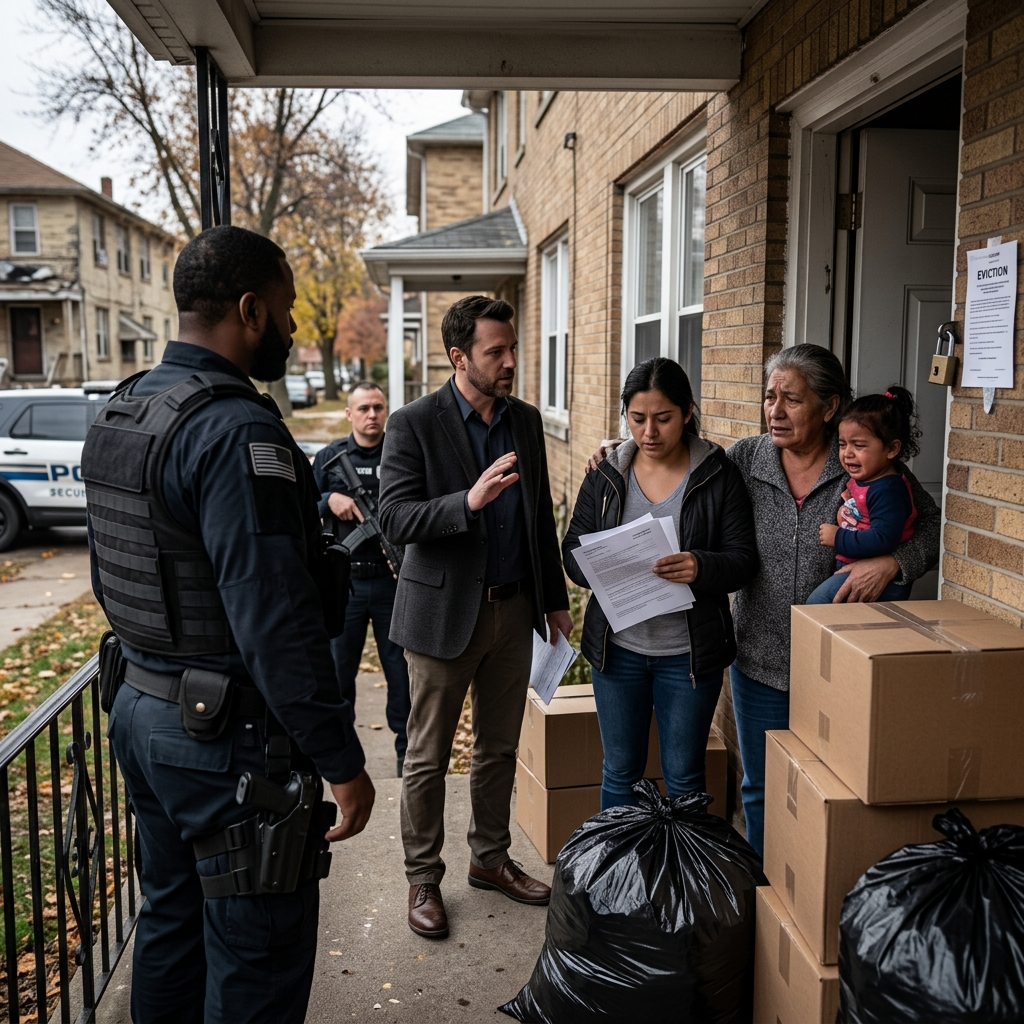 How tenants are protected, and when armed foreclosure evictions can lead to lawsuits for illegal lockouts, intimidation, and personal injuries.
