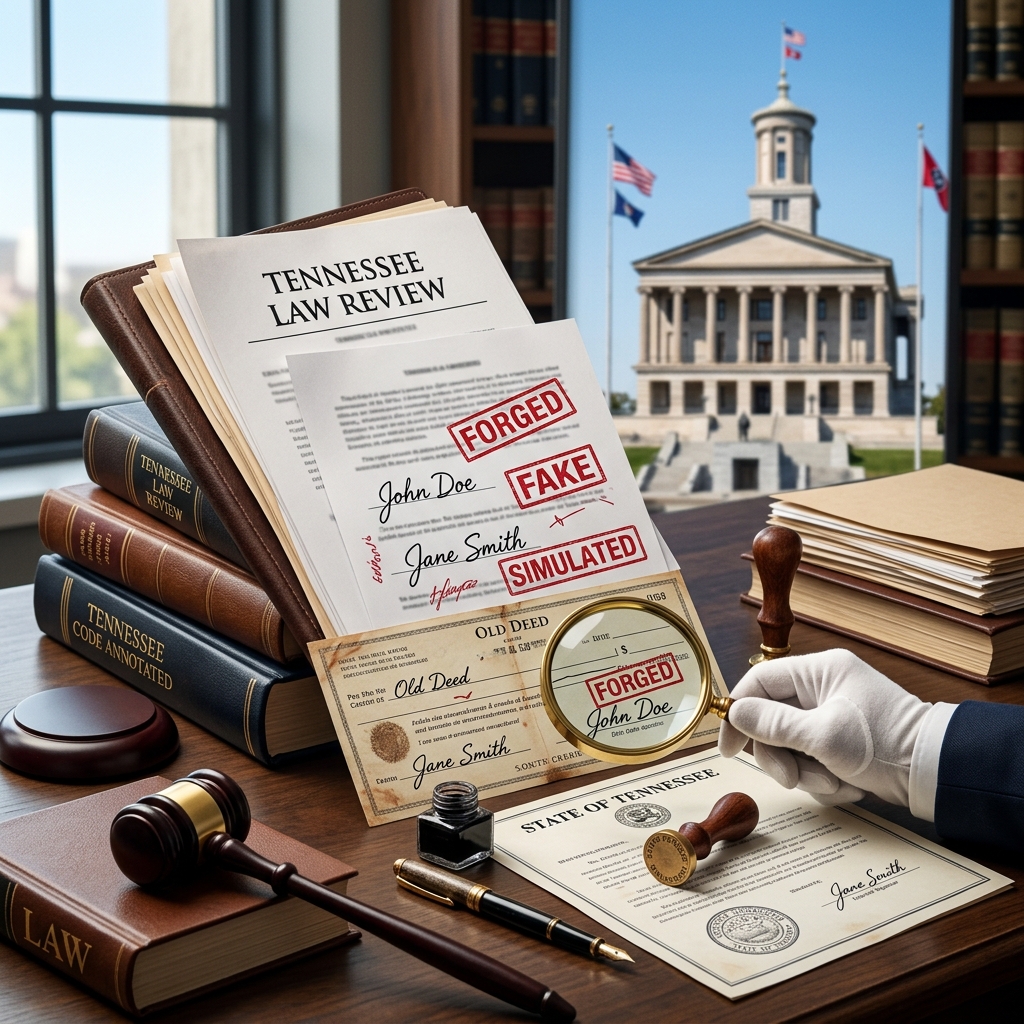 A practical guide to how Tennessee defines, prosecutes, and punishes forgery and criminal simulation offenses.