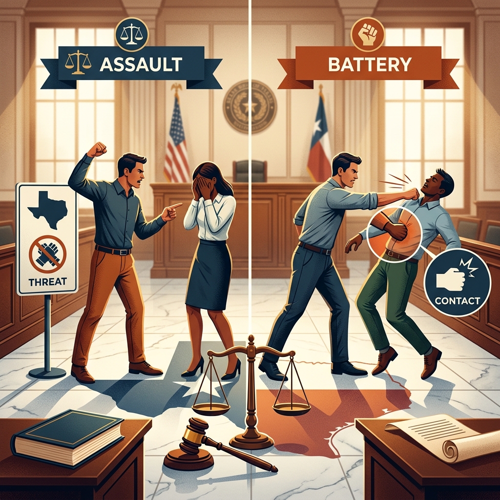 A practical, plain‑English overview of how Texas defines, charges, and punishes assault and battery in both criminal and civil cases.