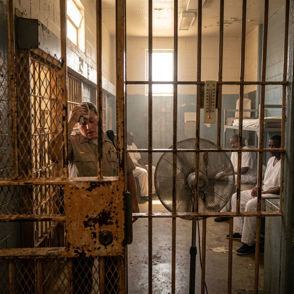 Exploring the legal, human rights, and policy battles over extreme heat and air conditioning in Texas prisons.