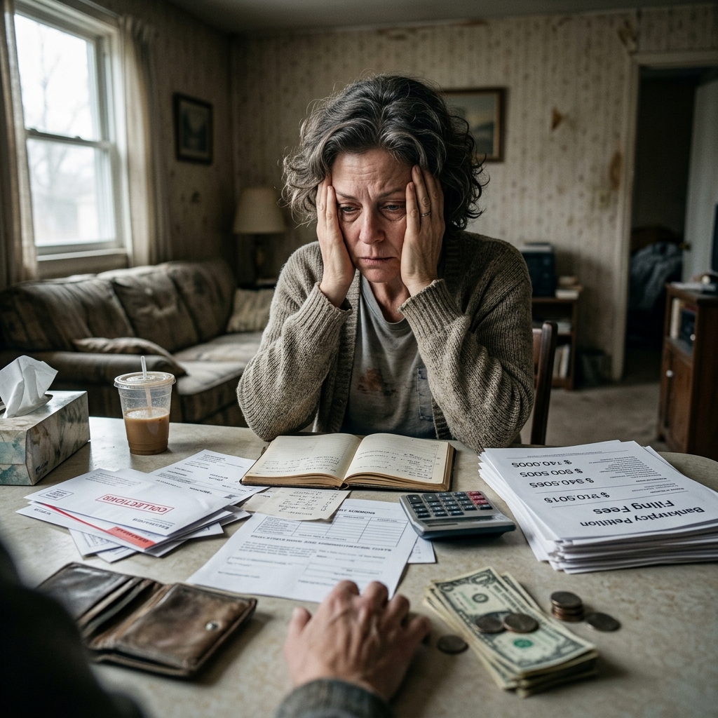 Bankruptcy is meant to offer a fresh start, but rising costs and complex rules leave many Americans too broke to use it.