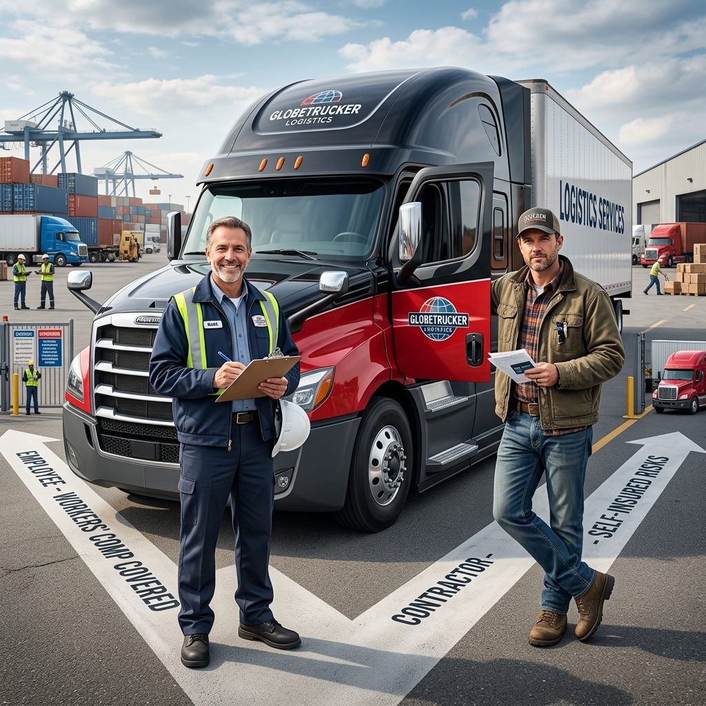Trucking Workers’ Comp Risks: Contractor or Employee? How driver classification in the trucking industry shapes workers’ compensation coverage, legal exposure, and business risk.