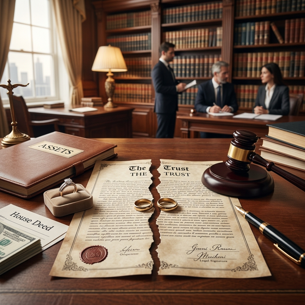 Understand how living and irrevocable trusts are treated in divorce, when trust assets are divided, and how courts classify and handle these complex property interests.