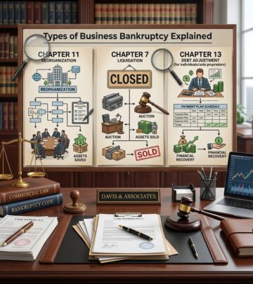 A practical guide to the main bankruptcy chapters businesses use, and how each one works.