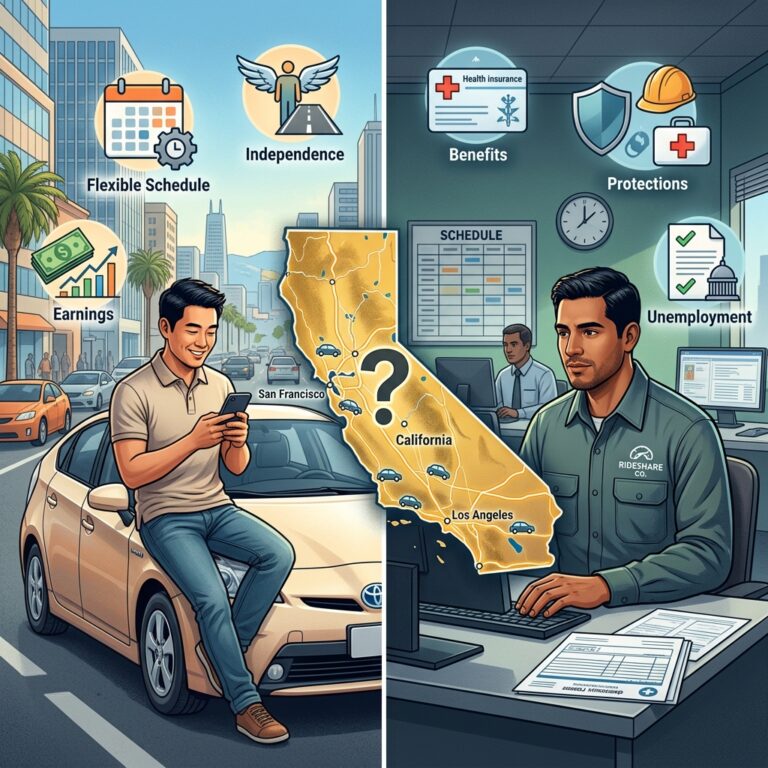 Uber & Lyft Drivers in California: Contractor or Employee?