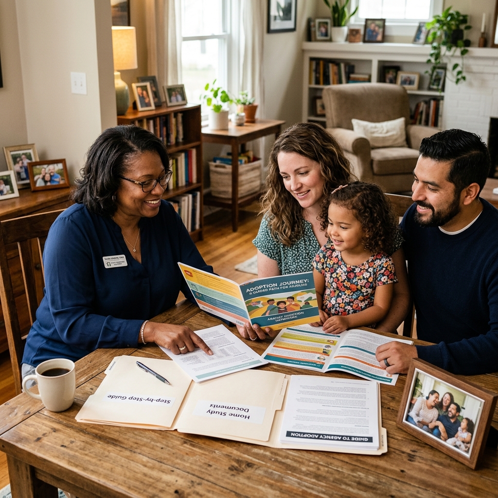 Learn how licensed adoption agencies help connect children with permanent families, from first inquiry through court finalization.