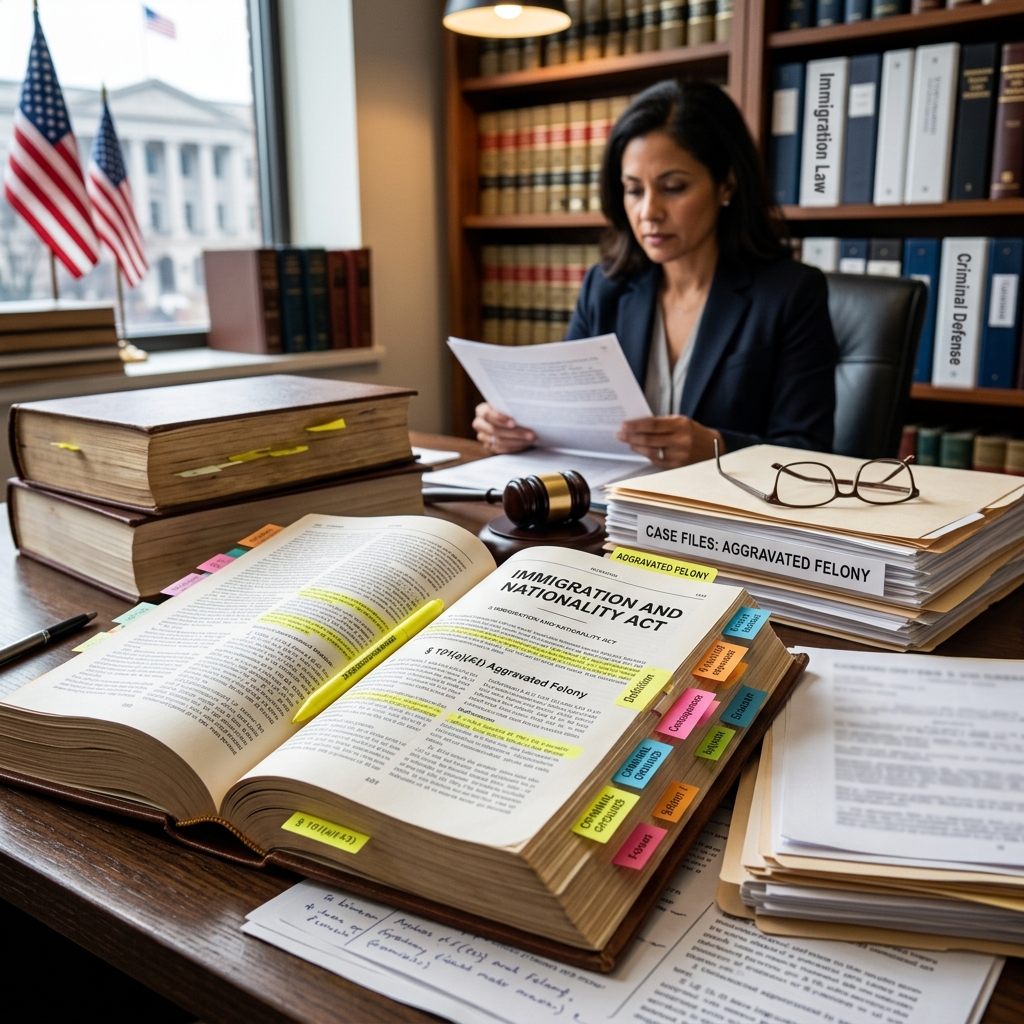 A practical guide to how aggravated felony convictions affect deportation, relief options, and long‑term immigration status in the United States.