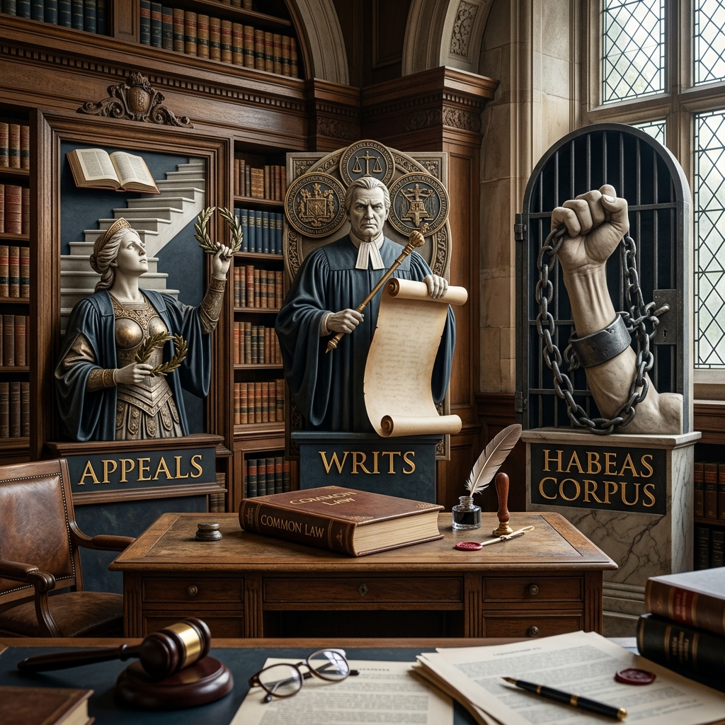 A clear guide to post-conviction options, from direct appeals to extraordinary writs and habeas corpus review.