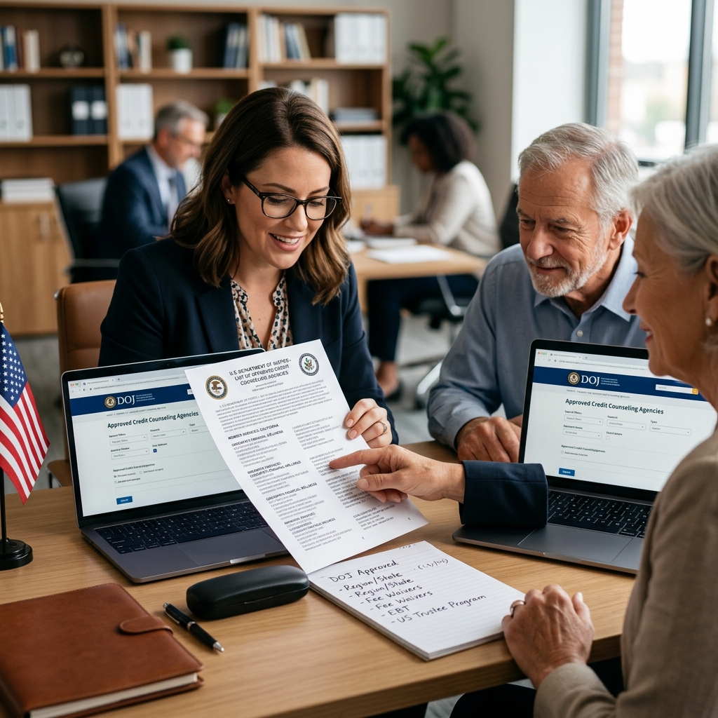 How the U.S. Trustee Program approves credit counseling agencies and how debtors can safely use the official list when preparing for bankruptcy.