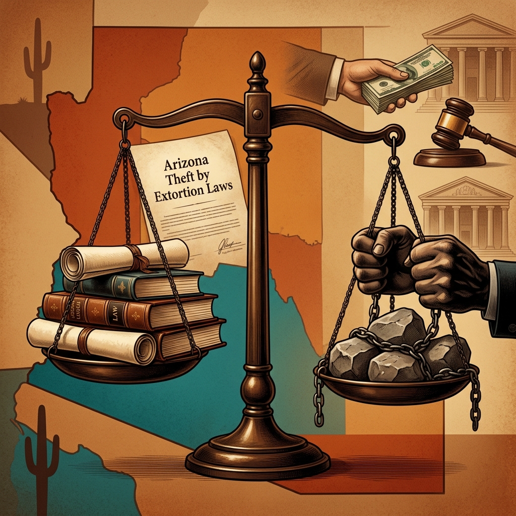Clear, practical guidance on Arizona’s theft by extortion statute, penalties, defenses, and real-world implications.
