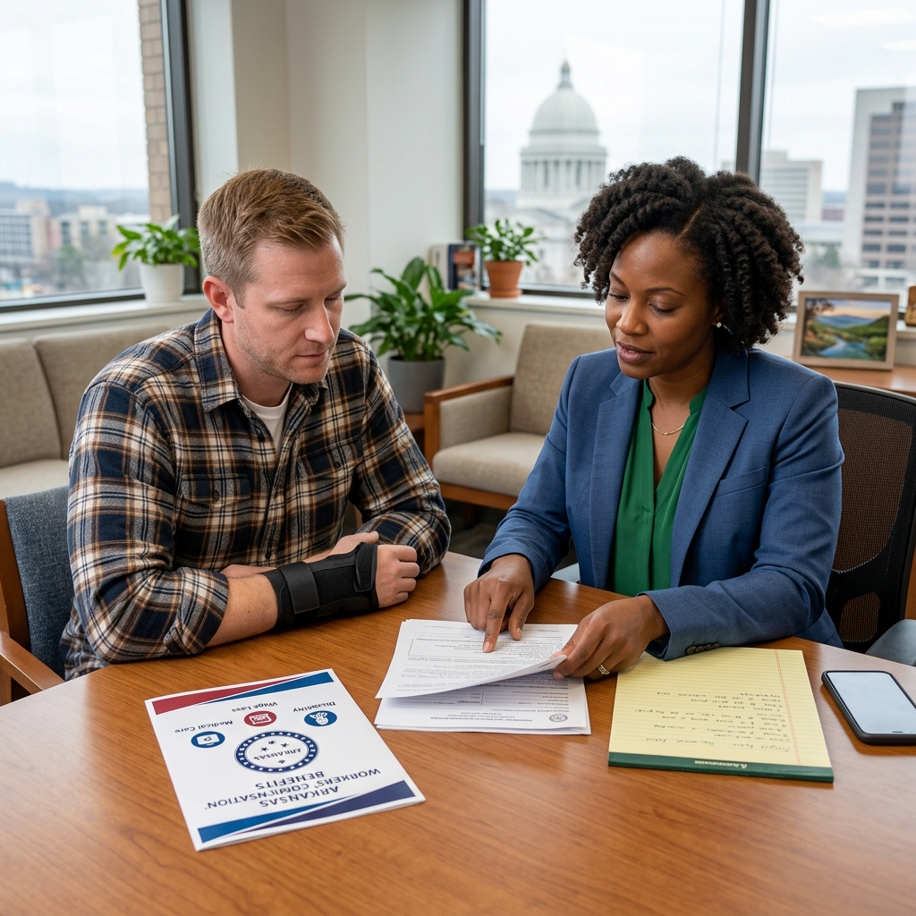 A practical guide to Arkansas workers’ compensation rules, coverage, benefits, and filing deadlines for injured employees and employers.