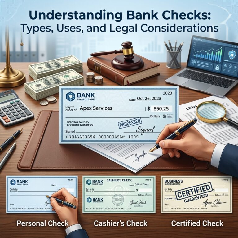 Understanding Bank Checks: Types, Uses, and Legal Considerations