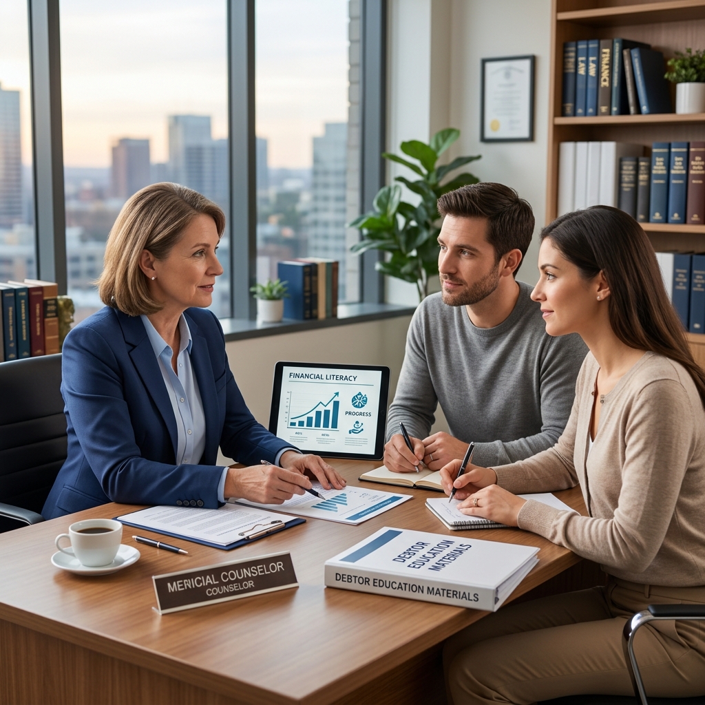 A clear guide to required credit counseling and debtor education courses for individuals filing bankruptcy in the United States.