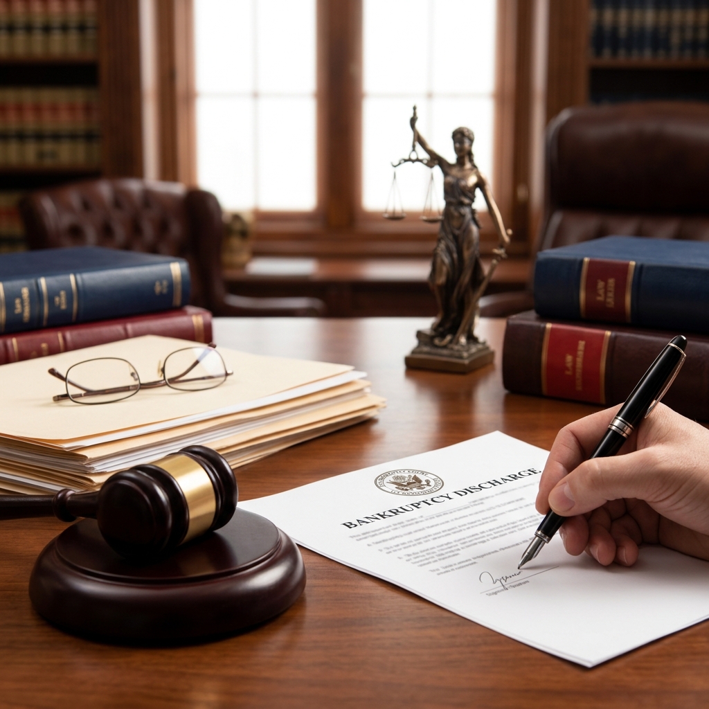 A clear guide to how bankruptcy discharge works, what it erases, what it cannot eliminate, and how it protects debtors from future collection efforts.