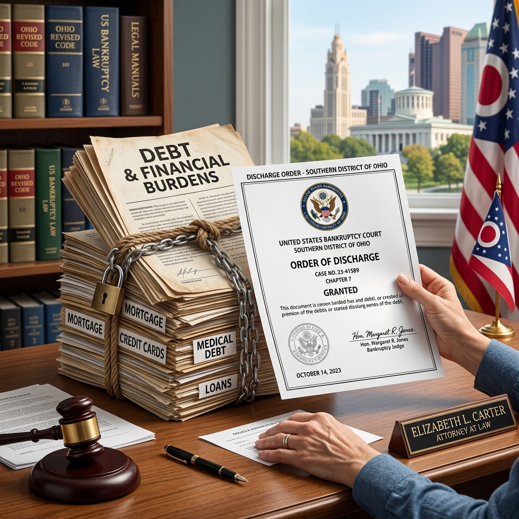 A practical guide to how bankruptcy discharge works in Ohio, what debts it erases, and what to expect before, during, and after your case.