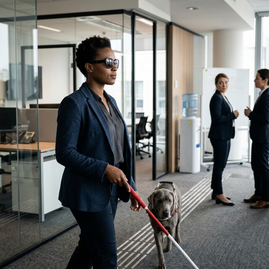 How U.S. disability laws protect blind and visually impaired workers from unfair treatment in hiring, firing, and everyday workplace decisions.