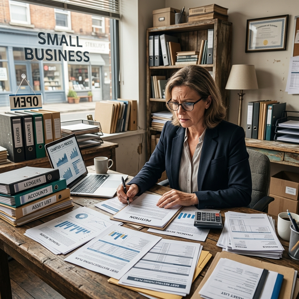 A practical guide to business bankruptcy options, processes, and strategic considerations for struggling small companies and sole proprietors.