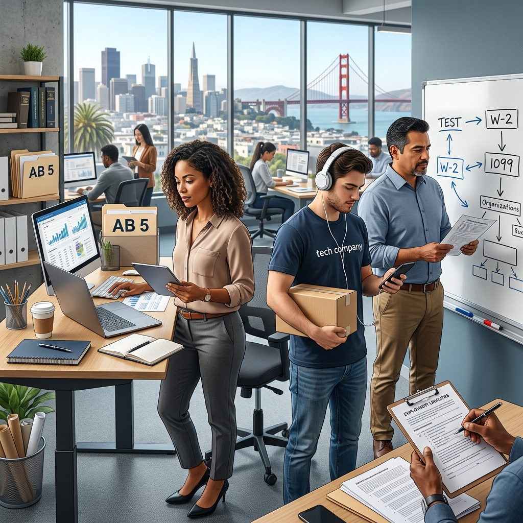 A practical guide to how California’s AB 5 law reshapes the distinction between employees and independent contractors using the ABC test.