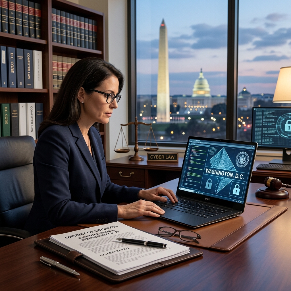 A practical guide to computer crime laws in Washington, D.C., how they interact with federal statutes, and what individuals and businesses need to know.