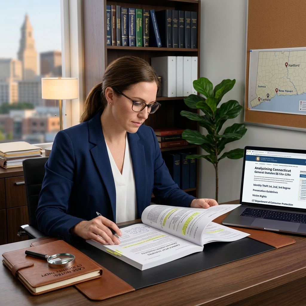 A practical guide to how Connecticut defines, prosecutes, and responds to identity theft, including penalties and victim protections.