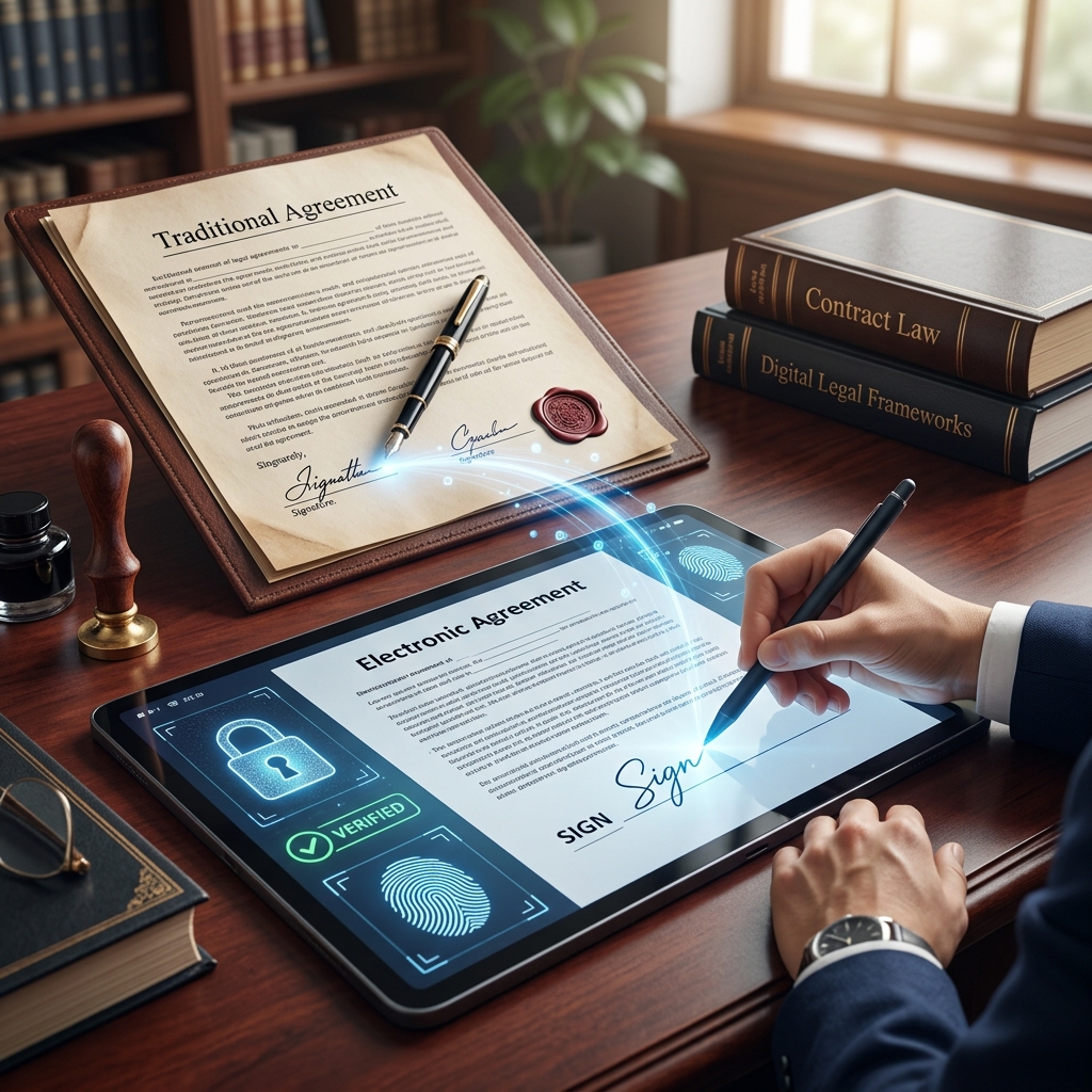 A practical guide for small businesses on creating enforceable contracts and using electronic signatures safely and legally.