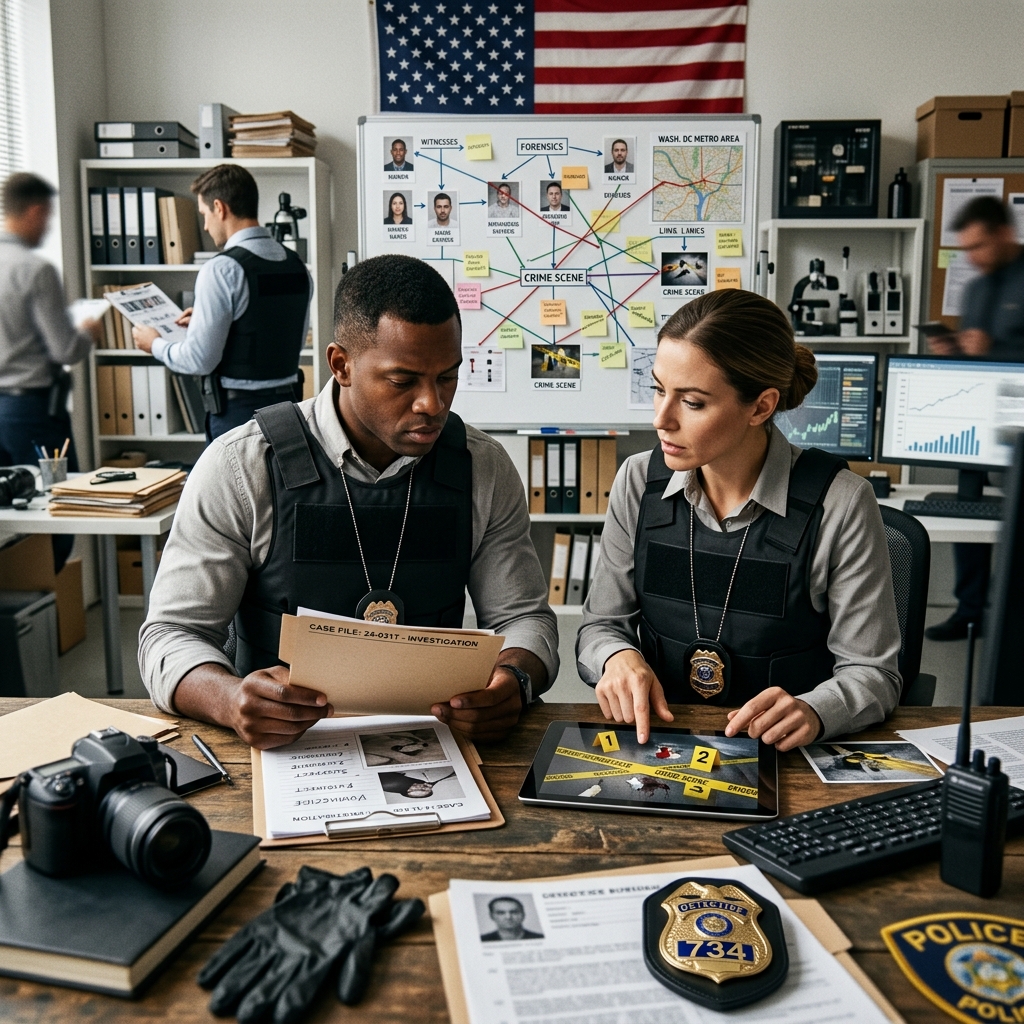 Learn how criminal investigations begin, how evidence is gathered, and how cases move from suspicion to possible charges.