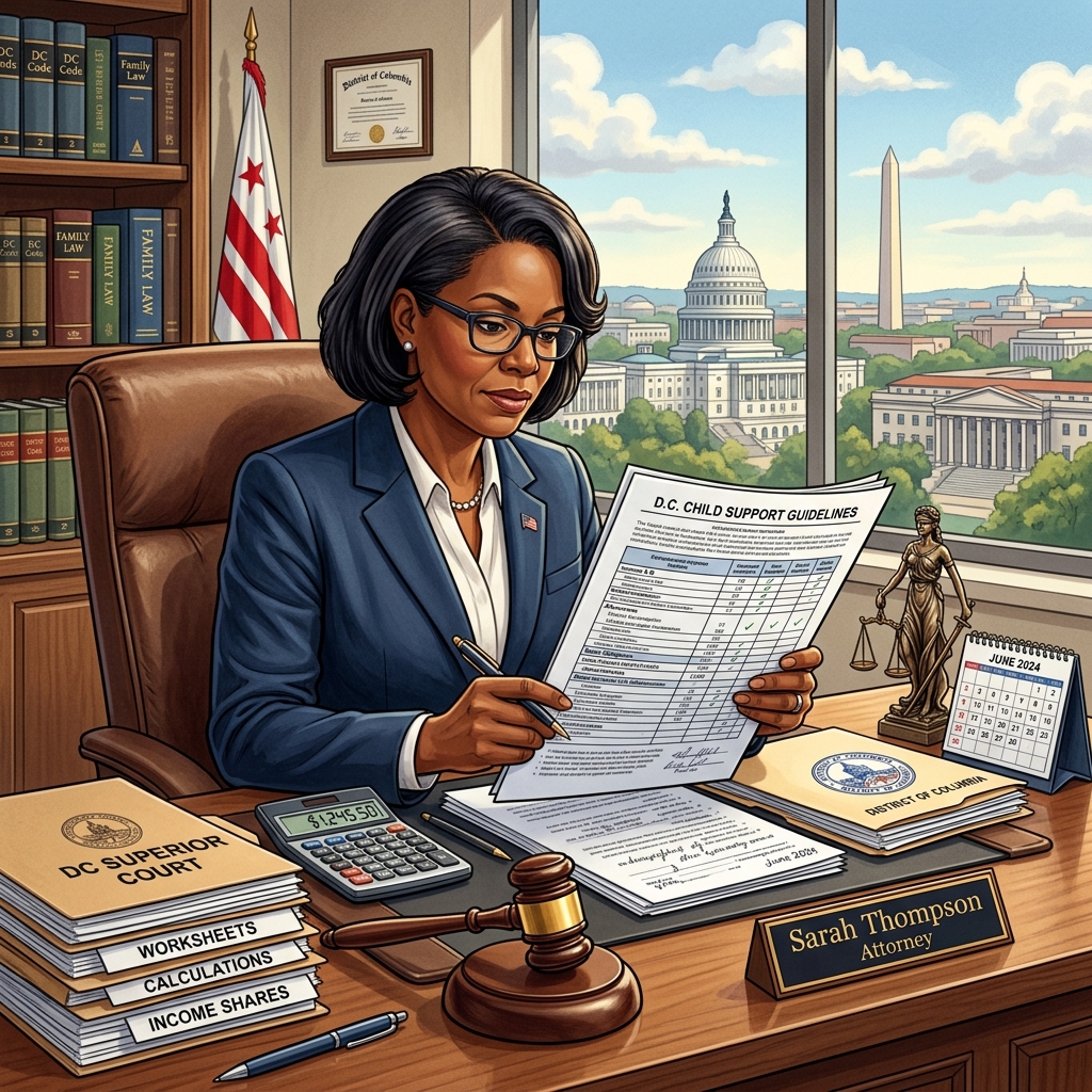 A practical guide to how child support is calculated, ordered, paid, and modified under District of Columbia law.