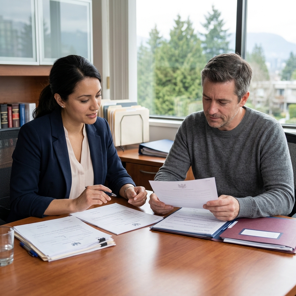 A practical guide to applying for a desk order divorce in British Columbia without attending court, including requirements, steps, and FAQs.