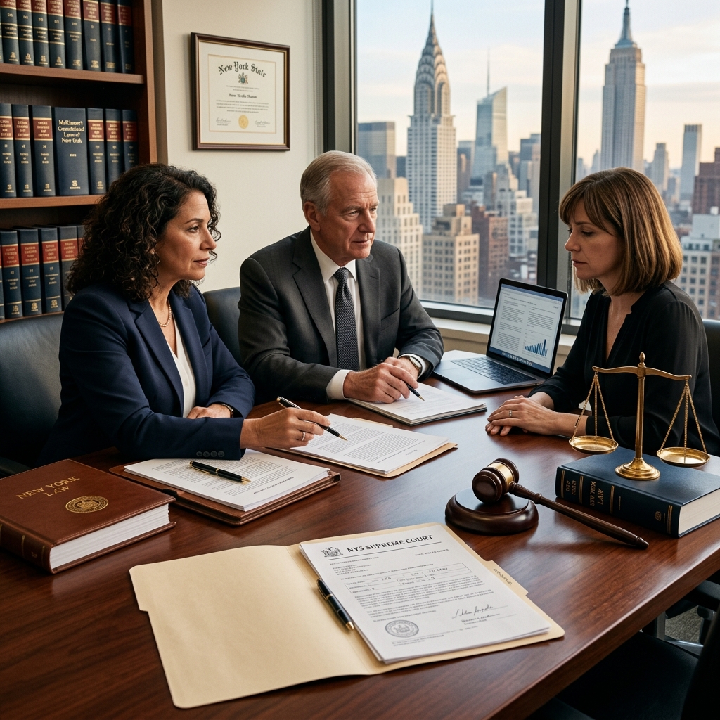 A practical guide to how New York’s divorce and separation rules work, from residency and grounds to property and parenting issues.
