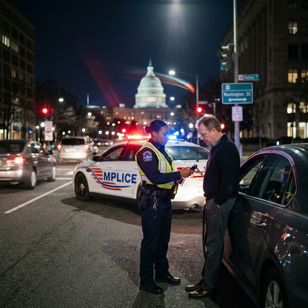 A clear, practical overview of Washington DC’s DUI, DWI, and OWI rules, legal limits, penalties, and what drivers can expect after an impaired driving arrest.