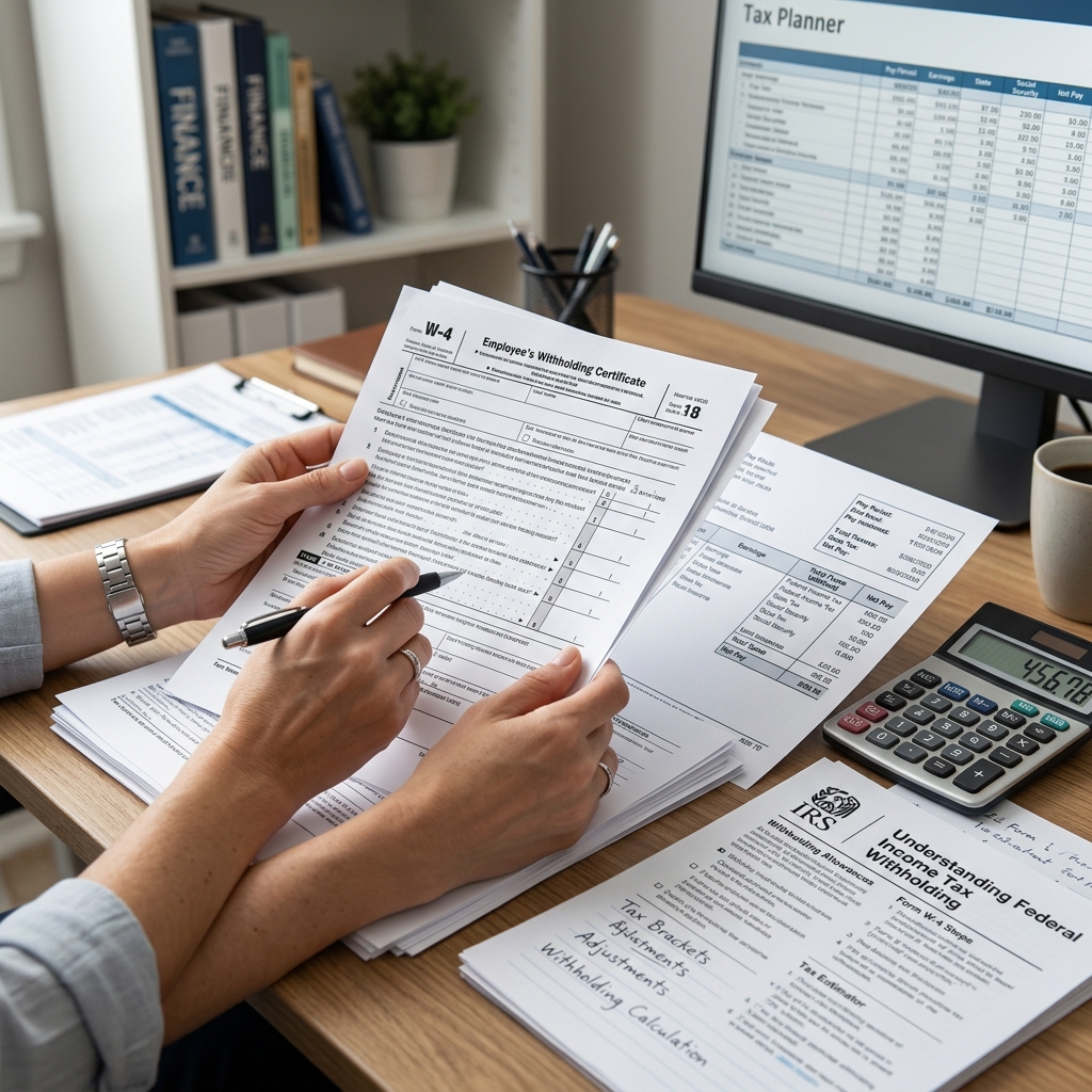 Learn how federal income tax withholding works, how it affects your paycheck, and how to adjust it to avoid surprises at tax time.