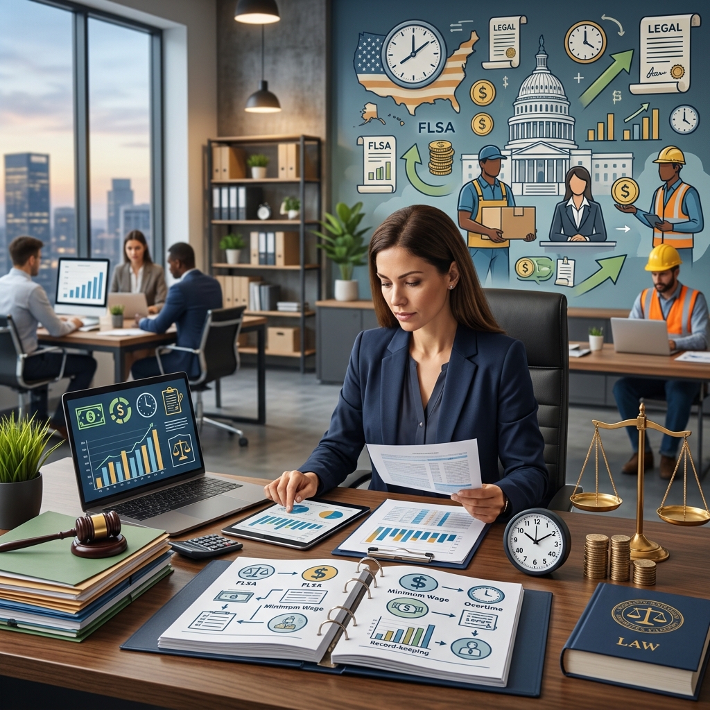 Fair Labor Standards Act (FLSA) 2025: Employer Compliance Guide A practical guide to federal wage, overtime, and recordkeeping rules under the FLSA.