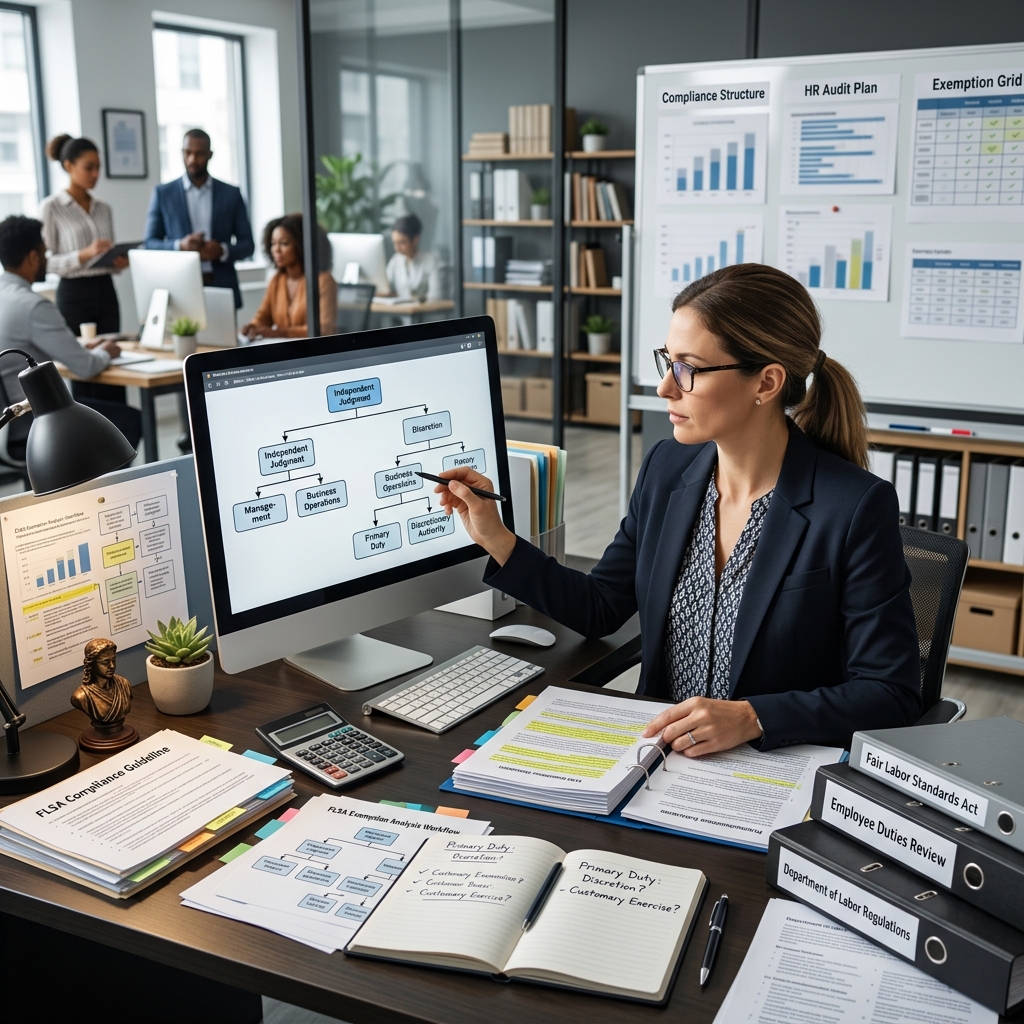 A practical guide to classifying administrative employees as exempt from overtime under the FLSA and related regulations.