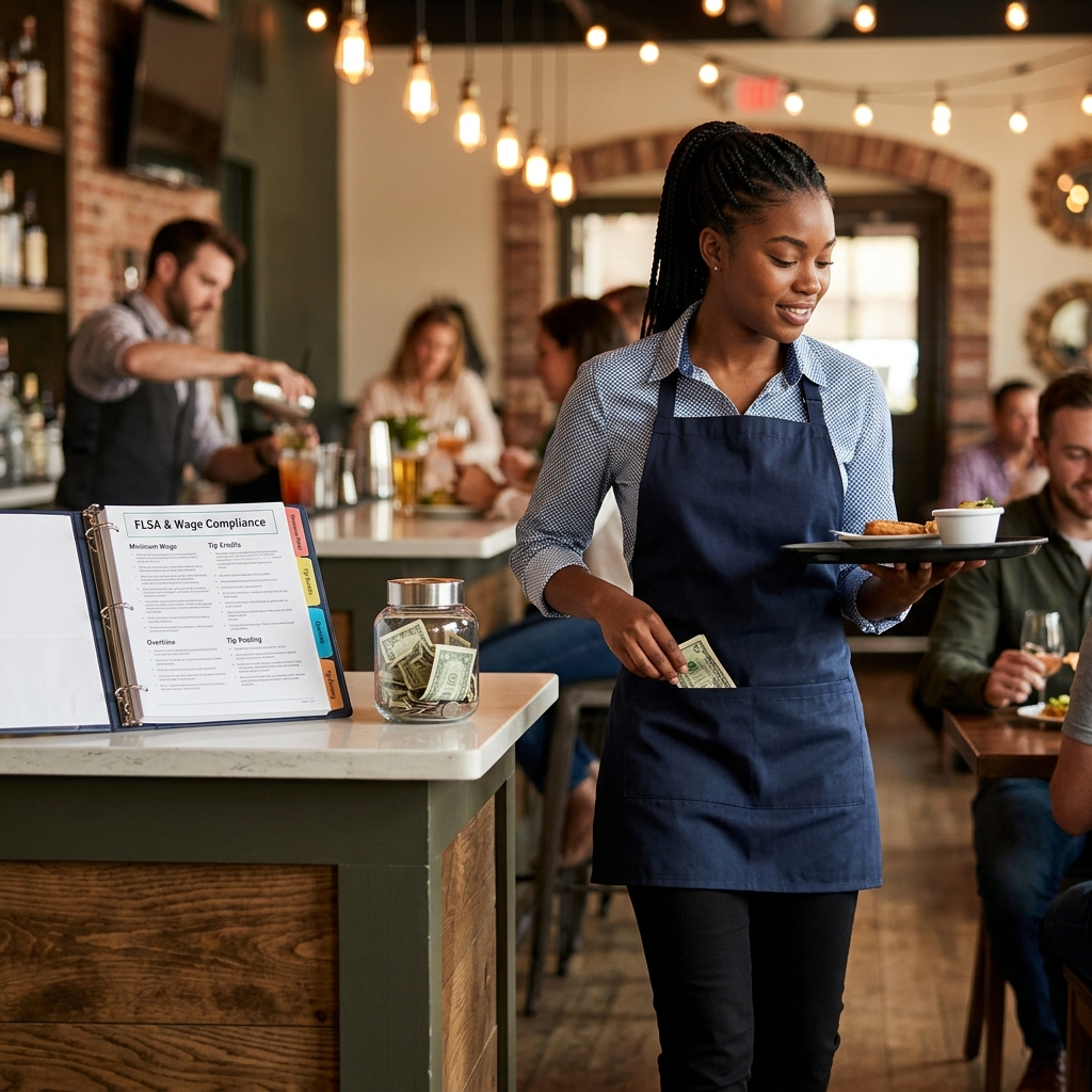 A practical guide to minimum wage, tip credit, tip pooling, and overtime rights for tipped workers under federal law.