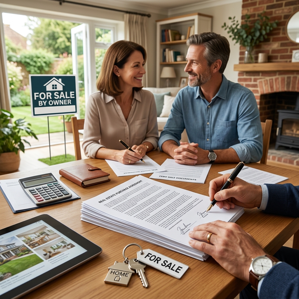 A practical legal and financial guide to selling your home yourself, from pricing and marketing to negotiations, contracts, and closing.