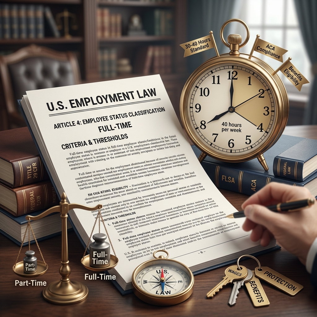 Understanding Full‑Time Employee Status in U.S. Employment Law Learn how U.S. law, employer policies, and benefits rules define and treat full‑time employees in the workplace.