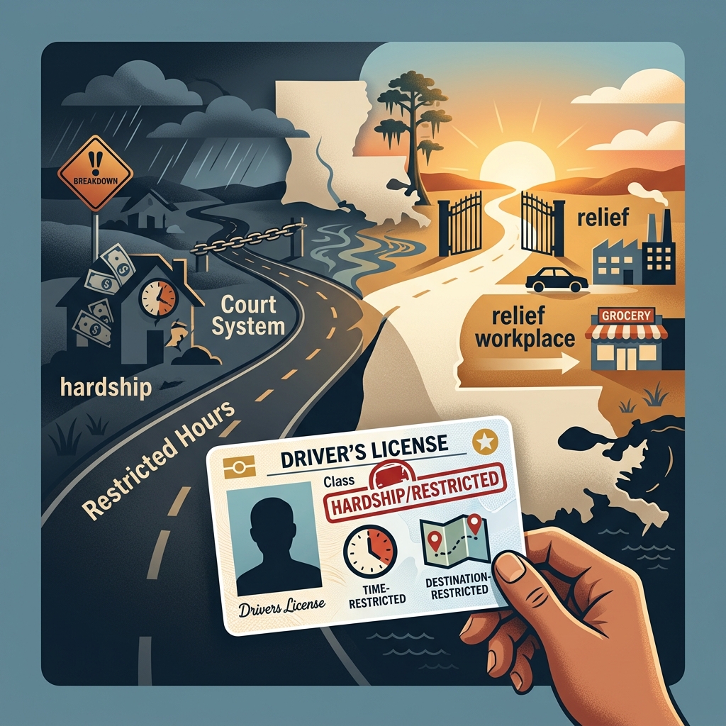 Learn how Louisiana hardship driver’s licenses work, who qualifies, and how to apply while your regular license is suspended.